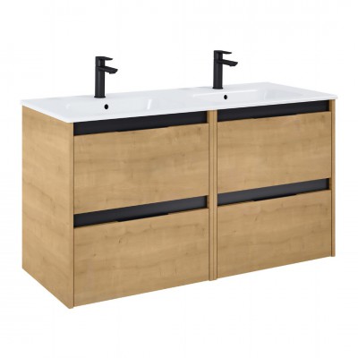 Roca Alpine zestaw łazienkowy 120 cm umywalka z szafką jasny dąb A852037464