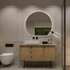 Elita Meble Round Cut lustro LED 100x90 cm 168512