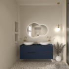 Elita Meble Round Twin lustro LED 80/60 cm 168511