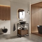 Elita Meble Sharon Gold lustro LED 60x70 cm 168119