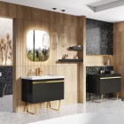 Elita Meble Sharon Gold lustro LED 80x70 cm 168120