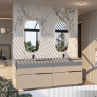 Elita Meble Sharon Diamond Gold lustro LED 45x90 cm 168132