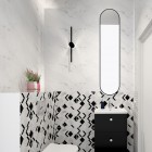 Elita Meble Sharon Long lustro LED 35x150 cm czarny mat 168505