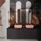 Elita Meble Sharon Long lustro LED 35x150 cm złoto różowe 168706