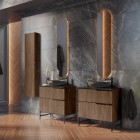 Elita Meble Sharon Long lustro LED 35x150 cm złoto różowe 168706