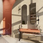 Elita Meble Sharon Long Cut lustro LED 35x150 cm czarny mat 168508