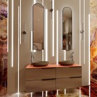 Elita Meble Sharon Long Cut lustro LED 35x150 cm czarny mat 168508