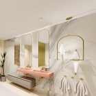 Elita Meble Sharon Long Cut lustro LED 35x150 cm złoty 168510