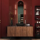 Elita Meble Sharon Long Cut lustro LED 35x150 cm złoty 168510