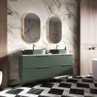 Elita Meble Sharon Oval Gold lustro LED 52x92 cm 168463