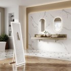 Elita Meble Sharon Oval Gold lustro LED 52x92 cm 168463