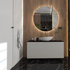 Elita Meble Sharon Round Gold lustro LED okrągłe 100 cm 168129