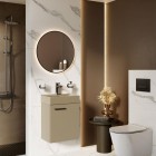 Elita Meble Sharon Round Black lustro LED okrągłe 60 cm 168121