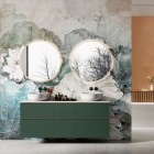 Elita Meble Sharon Round Gold lustro LED okrągłe 60 cm 168127