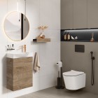 Elita Meble Sharon Round Gold lustro LED okrągłe 60 cm 168127