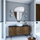 Elita Meble Sharon Tri lustro LED 65x100 cm czarny mat 168502