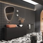 Elita Meble Sharon Tri lustro LED 65x100 cm złote 168504