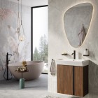 Elita Meble Sharon Tri lustro LED 65x100 cm złote 168504