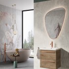 Elita Meble Sharon Tri lustro LED 65x100 cm złoto różowe 168705