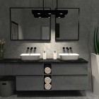 Elita Meble lustro 70x80 cm czarna rama 19 mm 168409