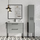 Elita Meble lustro 80x80 cm czarna rama 19 mm 167582