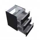 Elita Meble Lofty Black Mat komoda 50 cm 168306