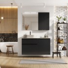 Elita Meble Lofty Black Mat komoda z koszem cargo 50 cm 168305