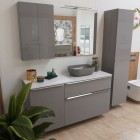 Elita Meble Lofty Light Grey komoda z koszem cargo 50 cm 167306