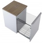 Elita Meble Lofty White komoda z koszem cargo 50 cm 167029