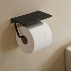 Roca Hotels 2.0 uchwyt na papier z półką czarny mat A817581C40