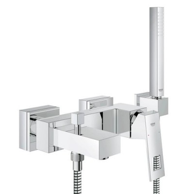 Grohe Eurocube bateria wannowa z zestawem prysznicowym
