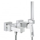 Grohe Eurocube bateria wannowa z zestawem prysznicowym