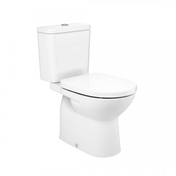 Roca Debba Round miska WC do kompaktu o/pionowy biała A34299K000