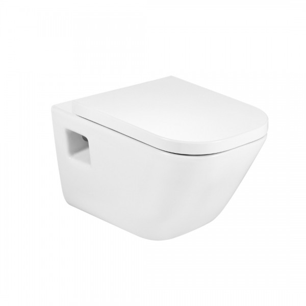 Roca Gap Square miska WC wisząca Rimless biała A34647F000