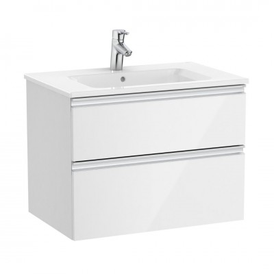 Roca Gap-N Unik zestaw łazienkowy 80 cm z 2 szufladami biały połysk A851478806