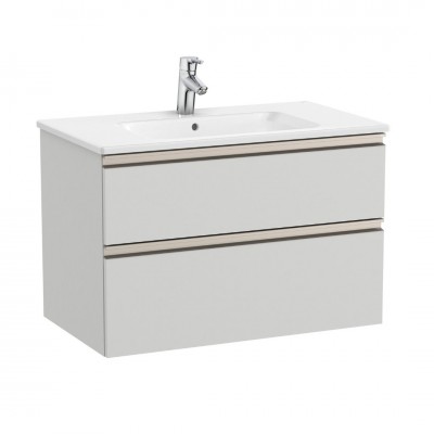 Roca Gap-N Unik zestaw łazienkowy 80 cm z 2 szufladami jasny szary mat A851478447