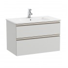 Roca Gap-N Unik zestaw łazienkowy 80 cm z 2 szufladami jasny szary mat A851478447