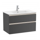 Roca Gap-N Unik zestaw łazienkowy 80 cm z 2 szufladami szary antracyt A851478153