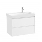 Roca Ona Unik zestaw łazienkowy 80 cm z szufladami prawy biały mat A851690509