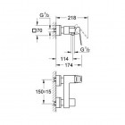 Grohe Eurocube bateria prysznicowa