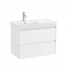 Roca Ona Unik zestaw łazienkowy 80 cm z szufladami lewy biały mat A851692509