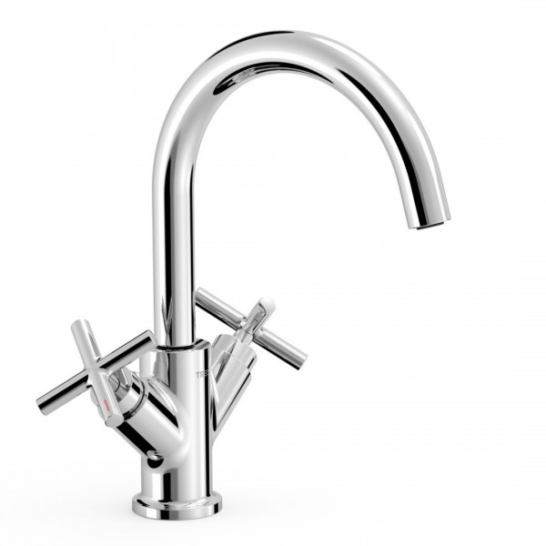 Tres Mont Blanc bateria umywalkowa stojąca chrom 28320301