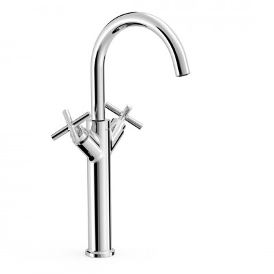 Tres Mont Blanc bateria umywalkowa wysoka stojąca chrom 28380301