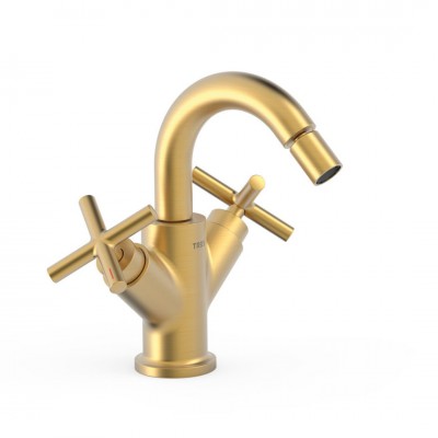 Tres Mont Blanc bateria bidetowa stojąca złoty mat 28312001OM