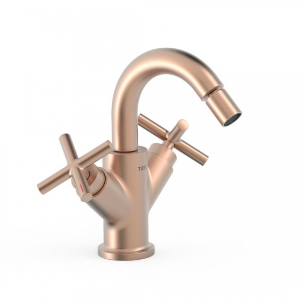 Tres Mont Blanc bateria bidetowa stojąca złoto różowe mat 28312001OPM