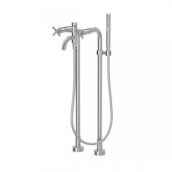 Tres Mont Blanc bateria wannowa wolnostojąca chrom 28319401