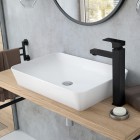 Deante Anemon bateria umywalkowa stojąca wysoka czarny mat BBZ_N20K