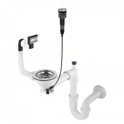 Deante Space Saver syfon do zlewozmywaka granitowego stal ZXY_9982