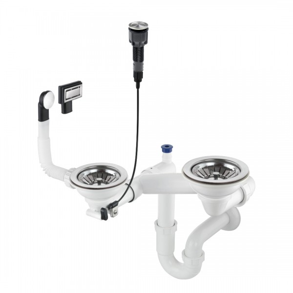 Deante Space Saver syfon do zlewozmywaka granitowego stal ZXY_9983