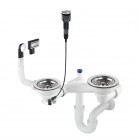 Deante Space Saver syfon do zlewozmywaka granitowego stal ZXY_9983